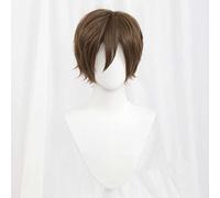 Dagua Parrucca Cosplay Anime Chuunibyou Yuuta Togashi Parrucca，Short Brown Parrucca Cosplay，con Rete per Parrucca Gratuita，per Festa Carnevale Halloween Cosplay Parrucca