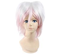 Dagua Parrucca Cosplay Anime Diabolik Lovers Subaru Sakamaki Parrucca,Short Pink White Parrucca Cosplay,con Rete per Parrucca Gratuita,per Festa Carnevale Halloween Cosplay Parrucca