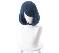 Dagua Parrucca Cosplay Anime Domestic Girlfriend Tachibana Rui Parrucca,Short Blue Bob Parrucca Cosplay,con Rete per Parrucca Gratuita,per Festa Carnevale Halloween Cosplay Parrucca