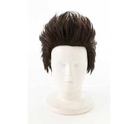 Dagua Parrucca Cosplay Anime Gintama ISAO Kondo Parrucca,Dark Brown Short Parrucca Cosplay,con Rete per Parrucca Gratuita,per Festa Carnevale Halloween Cosplay Parrucca