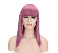 Dagua Parrucca Cosplay Anime Mal Parrucca,Purple Long Parrucca Cosplay,con Rete per Parrucca Gratuita,per Festa Carnevale Halloween Cosplay Parrucca(Color:Style 2)