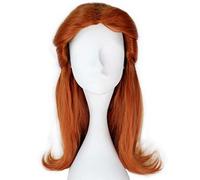 Dagua Parrucca Cosplay Anime Rosetta Parrucca,Brown Long Wavy Parrucca Cosplay,con Rete per Parrucca Gratuita,per Festa Carnevale Halloween Cosplay Parrucca