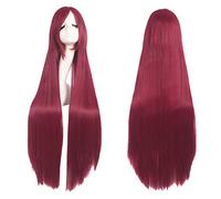 Dagua Parrucca Cosplay Anime Sally Parrucca，Red Long Straight Parrucca Cosplay，con Rete per Parrucca Gratuita，per Festa Carnevale Halloween Cosplay Parrucca(Color:Style 3)