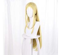 Dagua Parrucca Cosplay Anime Summer Time Rendering Ushio Kofune Parrucca，Golden Long Straight Parrucca Cosplay，con Rete per Parrucca Gratuita，per Festa Carnevale Halloween Cosplay Parrucca