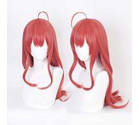 Dagua Parrucca Cosplay Gotoubun No Hanayome Itsuki Nakano Parrucca,Long Red Parrucca,con Rete per Parrucca Gratuita,Halloween Costume Cosplay,per Festa Carnevale Natale