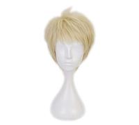 Dagua Parrucca Cosplay Haikyuu!! Tsukishima Kei Parrucca,Short Light Blonde Parrucca,con Rete per Parrucca Gratuita,Halloween Costume Cosplay,per Festa Carnevale Natale