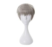 Dagua Parrucca Cosplay Jujutsu Kaisen Toge Inumaki Parrucca,Short Grey Parrucca,con Rete per Parrucca Gratuita,Halloween Costume Cosplay,per Festa Carnevale Natale(Size:Style 1)