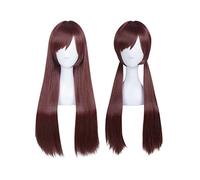 Dagua Parrucca Cosplay Neon Genesis Evangelion Mari Makinami Illustrious Parrucca,Long Brown Parrucca,con Rete per Parrucca Gratuita,Halloween Costume Cosplay,per Festa Carnevale Natale