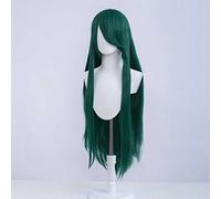 Dagua Parrucca Cosplay Re Zero Starting Life in Another World Crusch Karsten Parrucca,Long Green Parrucca,con Rete per Parrucca Gratuita,Halloween Costume Cosplay,per Festa Carnevale Natale