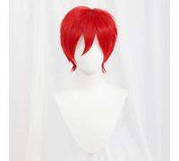 Dagua Parrucca Cosplay Re Zero Starting Life in Another World Reinhard Parrucca,Short Red Parrucca,con Rete per Parrucca Gratuita,Halloween Costume Cosplay,per Festa Carnevale Natale