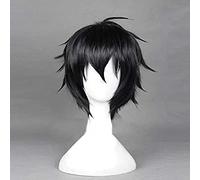 Dagua Parrucca Cosplay Seraph of The End Yuichiro Hyakuya Parrucca,Short Black Parrucca,con Rete per Parrucca Gratuita,Halloween Costume Cosplay,per Festa Carnevale Natale