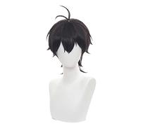 Dagua Parrucca Cosplay SK8 The Infinity Miya Chinen Parrucca,Short Black Parrucca,con Rete per Parrucca Gratuita,Halloween Costume Cosplay,per Festa Carnevale Natale