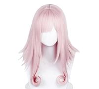 Dagua Parrucca Cosplay Takt op Destiny Destiny Parrucca,Yellow Short Parrucca,con Rete per Parrucca Gratuita,Halloween Costume Cosplay,per Festa Carnevale Natale(Color:Rosa)