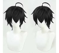 Dagua Parrucca Cosplay Takt op Destiny Takt Asahina Parrucca,Short Black Parrucca,con Rete per Parrucca Gratuita,Halloween Costume Cosplay,per Festa Carnevale Natale(Color:Nero)