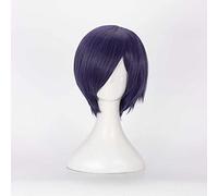 Dagua Parrucca Cosplay Tokyo Ghoul Touka Kirishima Parrucca,Short Purple Parrucca,con Rete per Parrucca Gratuita,Halloween Costume Cosplay,per Festa Carnevale Natale(Size:Style 2)
