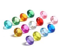 DAHI 30 pezzi Gemme di Diamanti 30mm Decorativi Cristallo Diamanti Colorati Multicolore Gemme del Diamante Acrilico per Matrimoni Decorazioni Feste Decorazioni Vetrine