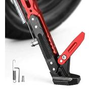 DAHJSD Cavalletto Moto per Aprilia Mana 850 2007-2016, Cavalletto Laterale Regolabile Alluminio con Base Antiscivolo, Supporto Universale per Scooter Dirt Bike Moto,C Red
