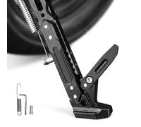DAHJSD Cavalletto Moto per Benelli BN 125 2018-2024, Cavalletto Laterale Regolabile Alluminio con Base Antiscivolo, Supporto Universale per Scooter Dirt Bike Moto,A Black