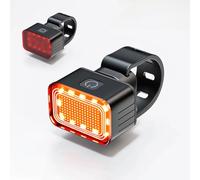 DAHJSD Luci Bici per Scott Sub Cross eRide 20 Men 2020 - Luce Bicicletta USB Ricaricabile Impermeabile Anteriore e Posteriore, Accessori Bici Corsa Bike per Guida Notturna, B Back