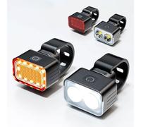 DAHJSD Luci Bici per Specialized Turbo Levo G3 2024 - Luce Bicicletta USB Ricaricabile Impermeabile Anteriore e Posteriore, Accessori Bici Corsa Bike per Guida Notturna, C Front + Back