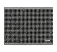 Dahle Vantage - Tappetino da taglio formato A2, 45 x 60 cm, autorigenerante, utilizzabile su entrambi i lati, con griglia, colore: Nero