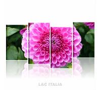 Dahlia 5 QUADRO MODERNO 152x78 cm QUADRI STAMPE TELA ARREDAMENTO FIORI CASA