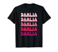 Dahlia First Name Minimalist Design Maglietta