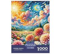 Dahlia Puzzle Di Qualità Superiore Per Serate Tranquille, Integra Flower E Combina Pazienza Focus Mentale E Piacere Duraturo Durante L’assemblaggio 38x26cm/1000pcs
