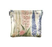 Dahlia Snapdragon arancione in pelle PU piccolo portamonete accessori da viaggio unici per donne ragazzi ragazze, Delphinium Rose Beige, 1 size, moderno