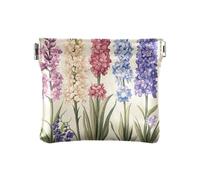 Dahlia Snapdragon arancione in pelle PU piccolo portamonete accessori da viaggio unici per donne ragazzi ragazze, Giacinti Rose Beige, 1 size, moderno
