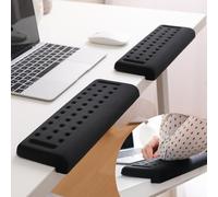 Dahoon Holly Supporto per scrivania a L, set da 2 pezzi, supporto per palmo, polso, avambraccio e gomito per il bordo del tavolo o della scrivania, antiscivolo, imbottitura in memory foam (30 * 10cm)