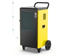 DAHTEC Deumidificatore Elettrico Professionale (max 70 L/24h), con Pompa Integrata e Scarico Automatico, Ideale per Casa, Cantine e Locali fino a 200 m²/500 m³