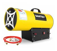 DAHTEC Riscaldatore Mobile a Gas 50 kW - Cannone Termico - Termoventilatore a Gas - Riscaldamento Radiante - Accensione Piezoelettrica - per Cantieri, Officina, Serra