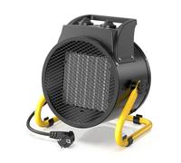 DAHTEC Stufetta Elettrica 3000W - Termoventilatore Basso Consumo - Radiatore Elettrico - Ceramico Riscaldamento Rapido in 3 Secondi - Adatto per la casa, l'ufficio e il cantiere