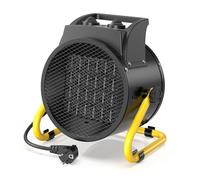 DAHTEC Stufetta Elettrica 3000W - Termoventilatore Basso Consumo - Radiatore Elettrico - Ceramico Riscaldamento Rapido in 3 Secondi - Adatto per la casa, l'ufficio e il cantiere