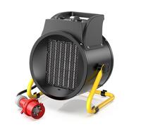 DAHTEC Stufetta Elettrica 5000W - Termoventilatore Basso Consumo - Radiatore Industriale - Ceramico Riscaldamento Rapido in 3 Secondi - Adatto per la casa, l'ufficio e il cantiere