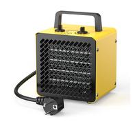 DAHTEC Termoventilatore Basso Consumo 2000W - Mini Stufetta Elettrica - Compatto Ceramico Riscaldamento - Termostato e Protezione da Surriscaldamento - per Casa, Bagno o Officina