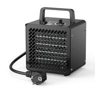 DAHTEC Termoventilatore Basso Consumo 2000W - Mini Stufetta Elettrica - Compatto Ceramico Riscaldamento - Termostato e Protezione da Surriscaldamento - per Casa, Bagno o Officina
