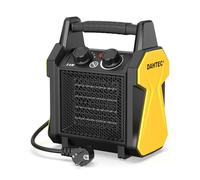 DAHTEC Termoventilatore Ceramico 2000W - Mini Compatto Stufa Elettrica - Protezione dal Ribaltamento & Termostato - per Casa, Bagno o Officina