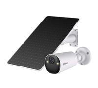 Dahua Apollo Bullet C1 4G Kit intelligente 4MP LTE / 4G Telecamera di sicurezza a batteria con AOV e pannello solare incluso (bianco)
