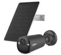 Dahua Apollo Bullet C1 4MP Kit Smart Telecamera di sicurezza Wi-Fi a batteria Dual Band con AOV, Wi-Fi 6, pannello solare incluso (nero)