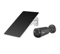 Dahua BF8C - Telecamera di sorveglianza per esterni, a energia solare, 8 MP, con 4 K Ultra HD e campo visivo 122°, telecamera solare, per esterni, con rilevamento AI, visione notturna a colori, IP66