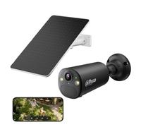 Dahua BF8C - Telecamera di sorveglianza per esterni, a energia solare, 8 MP, con 4 K Ultra HD e campo visivo 122°, telecamera solare, per esterni, con rilevamento AI, visione notturna a colori, IP66