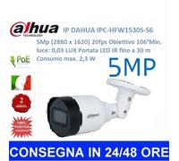 Dahua bullet 5Mp Ip PoE 2.8mm Microfono Ir 30m IPC-HDW1530S-S6 Bullet Metal