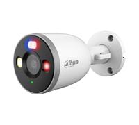 Dahua F5D-PV Telecamera di sorveglianza esterna con rilevamento AI e allarme deterrente, telecamera esterna con luce lampeggiante rosso-blu, visione notturna a colori 5 MP, protezione IP67