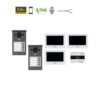 Dahua Kit videocitofonico Doppio ingresso 2 Fili IP - Posto esterno VTO3312Q-P +
