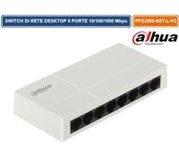 Switch di rete Ethernet 8 porte Gigabit - Dahua PFS3008-8GT-L