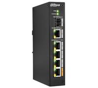 Switch di Rete Industriale 4 Porte PoE + 1 SFP + 1 Uplink 1000Mbps
