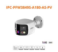 Dahua Telecamera bullet 180° IP TiOC 8Mp Ottica 2,8 mm - IPC-PFW3849S-A180-AS-PV