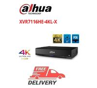 Dahua XVR7116HE-4KL-X DVR 16xHDCVI/AHD/TVI/CVBS/IP, canali IP aggiuntivi, 1xHDD